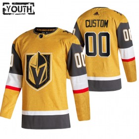 Barn Ishockey Vegas Golden Knights tröja med eget tryck 2020-21 Tredje Authentic